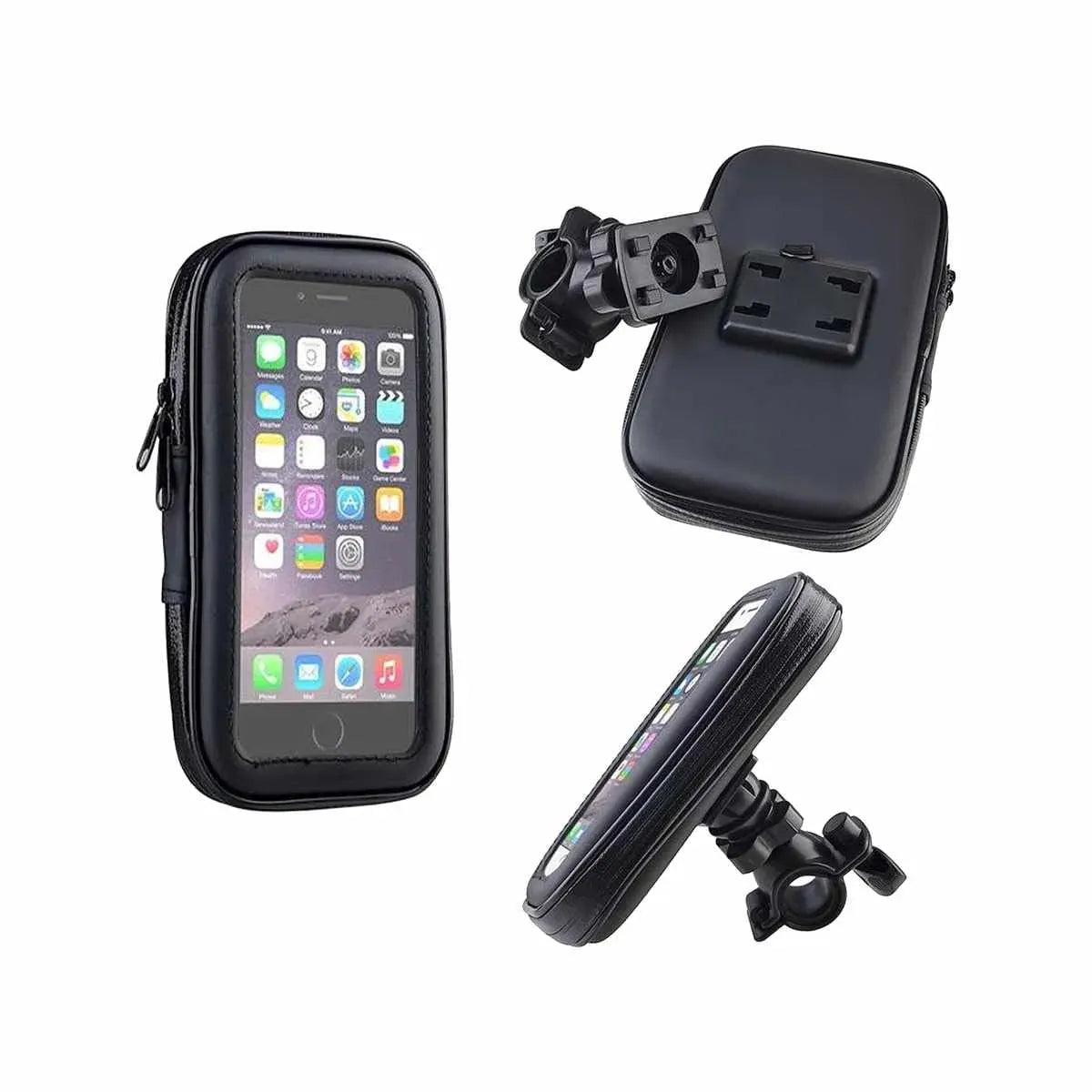 soporte celular de cierre para moto y cicla